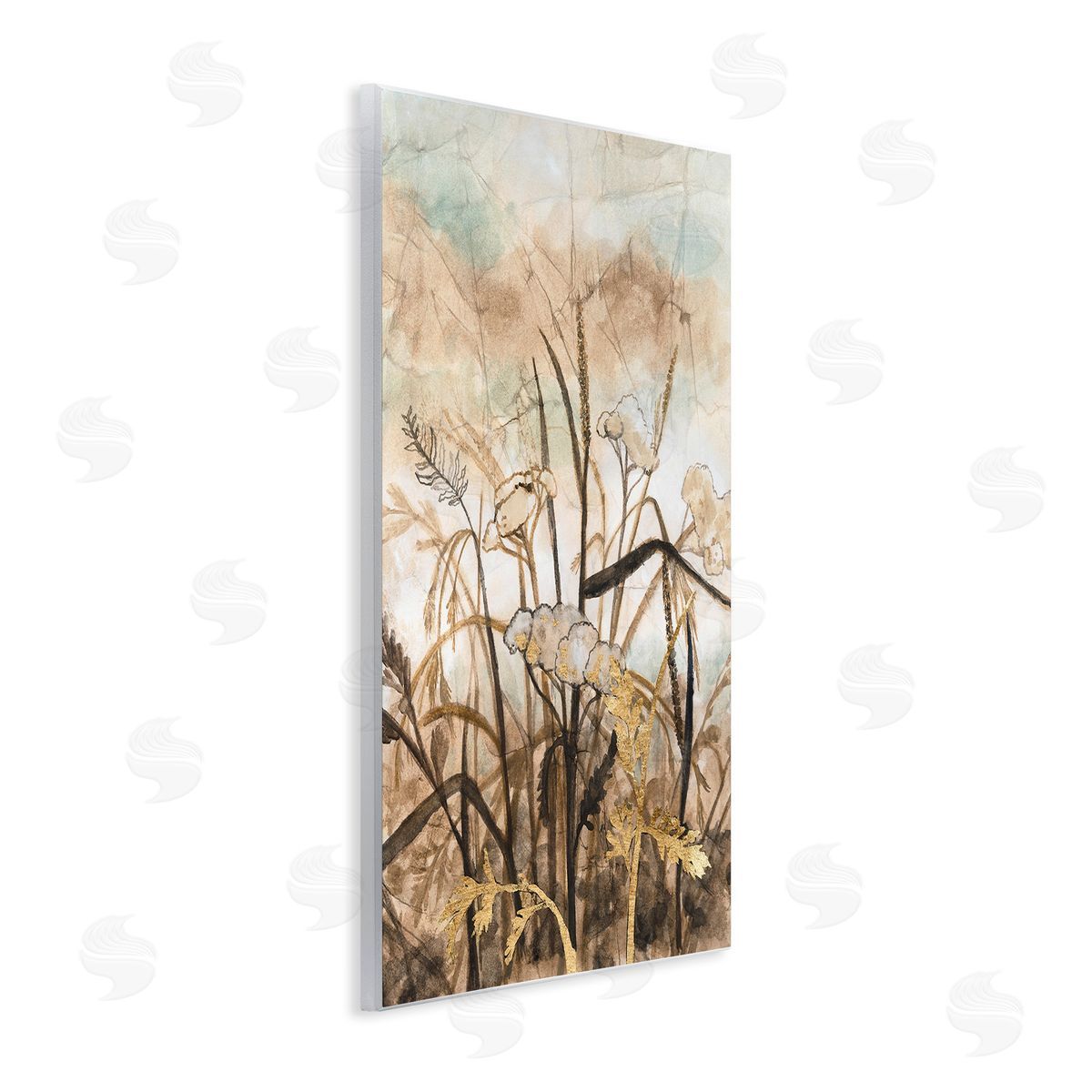 Vanna Lam Abstract Neutral Landscape Wooden Wall Plaque Art Print
