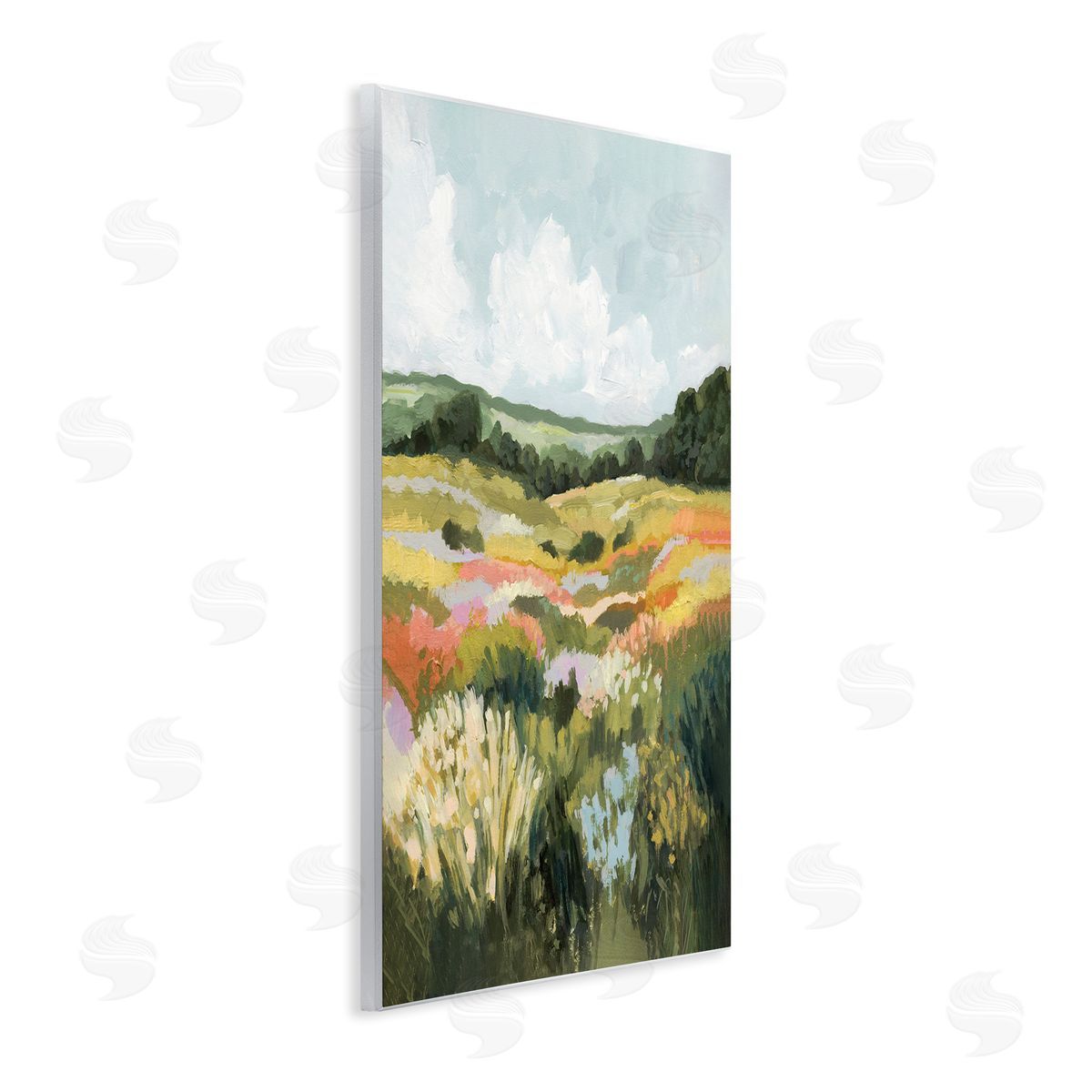 Victoria Barnes Vast Meadow Landscape Wooden Wall Plaque Art Print