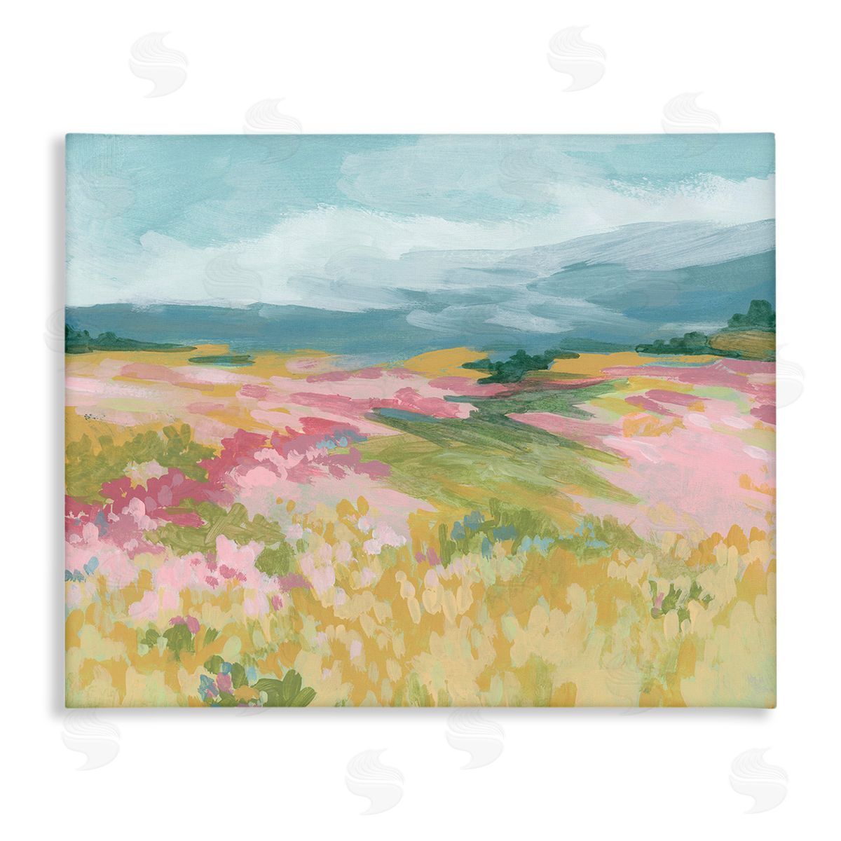 June Erica Vess Abstract Mountain Hills Canvas Wall Art Print