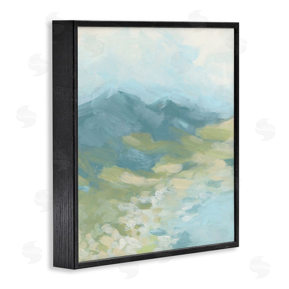 June Erica Vess Misty Mountain Valley Black Framed Glicee Wall Art Print