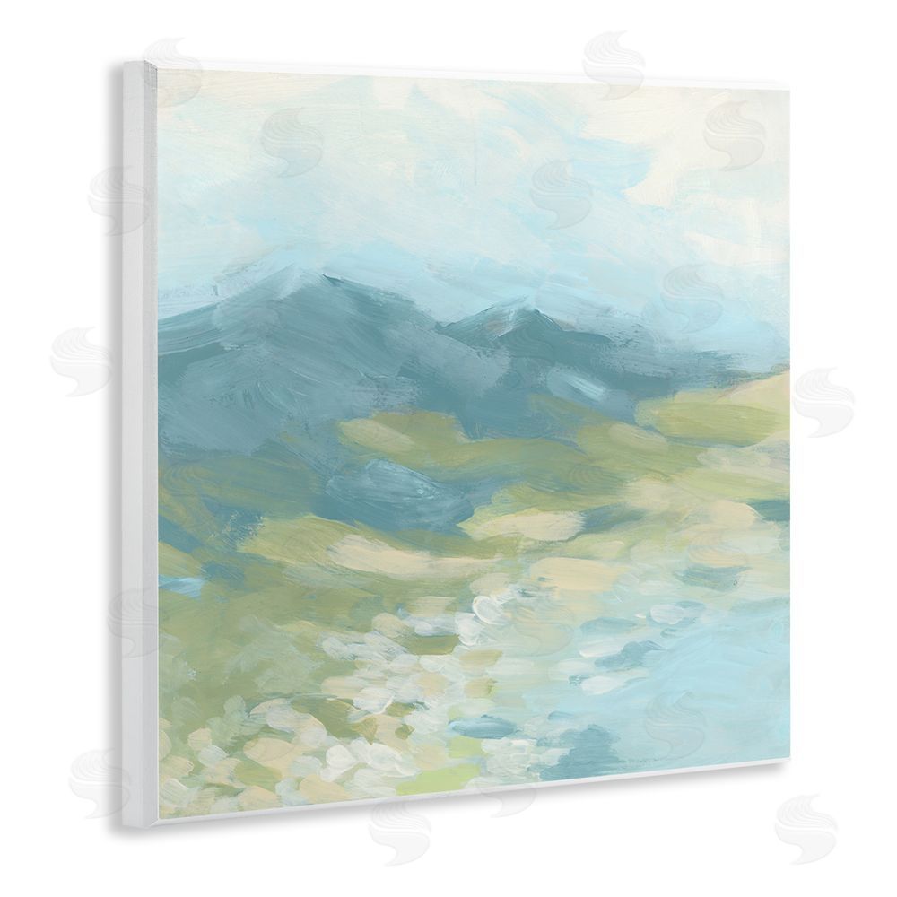 June Erica Vess Misty Mountain Valley Wooden Wall Plaque Art Print