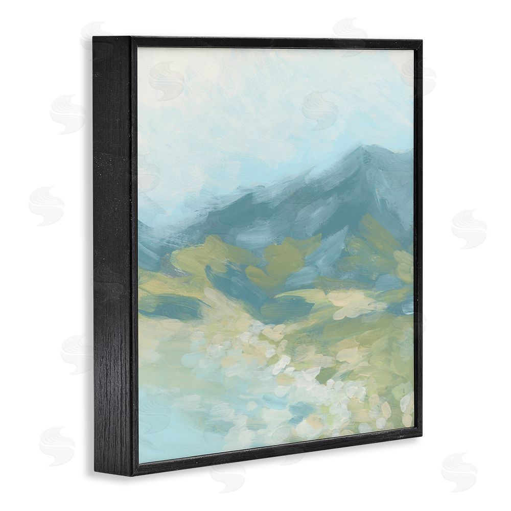 June Erica Vess Murky Mountain Valley Black Framed Glicee Wall Art Print