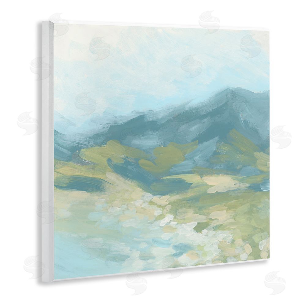 June Erica Vess Murky Mountain Valley Wooden Wall Plaque Art Print