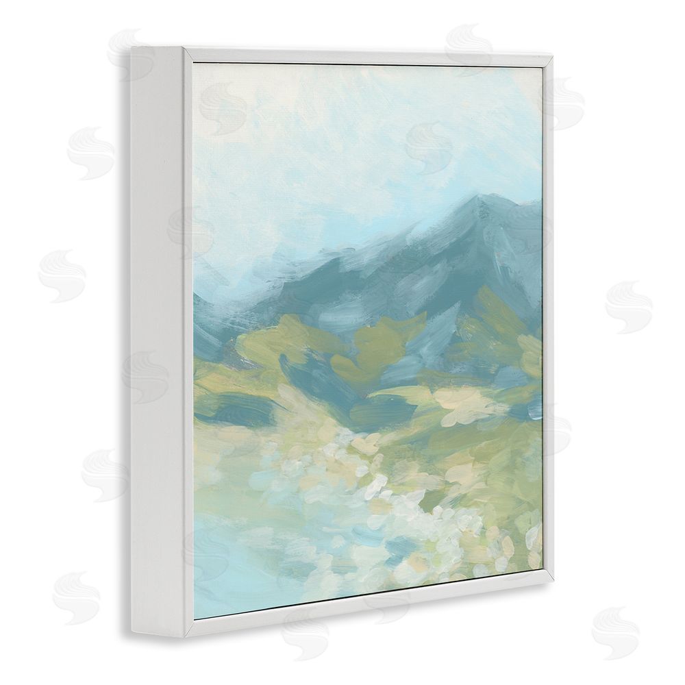 June Erica Vess Murky Mountain Valley White Framed Glicee Wall Art Print