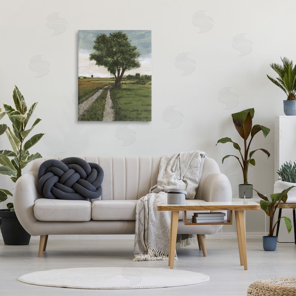 Michael Willett Traditional Country Road Canvas Wall Art Print in Room