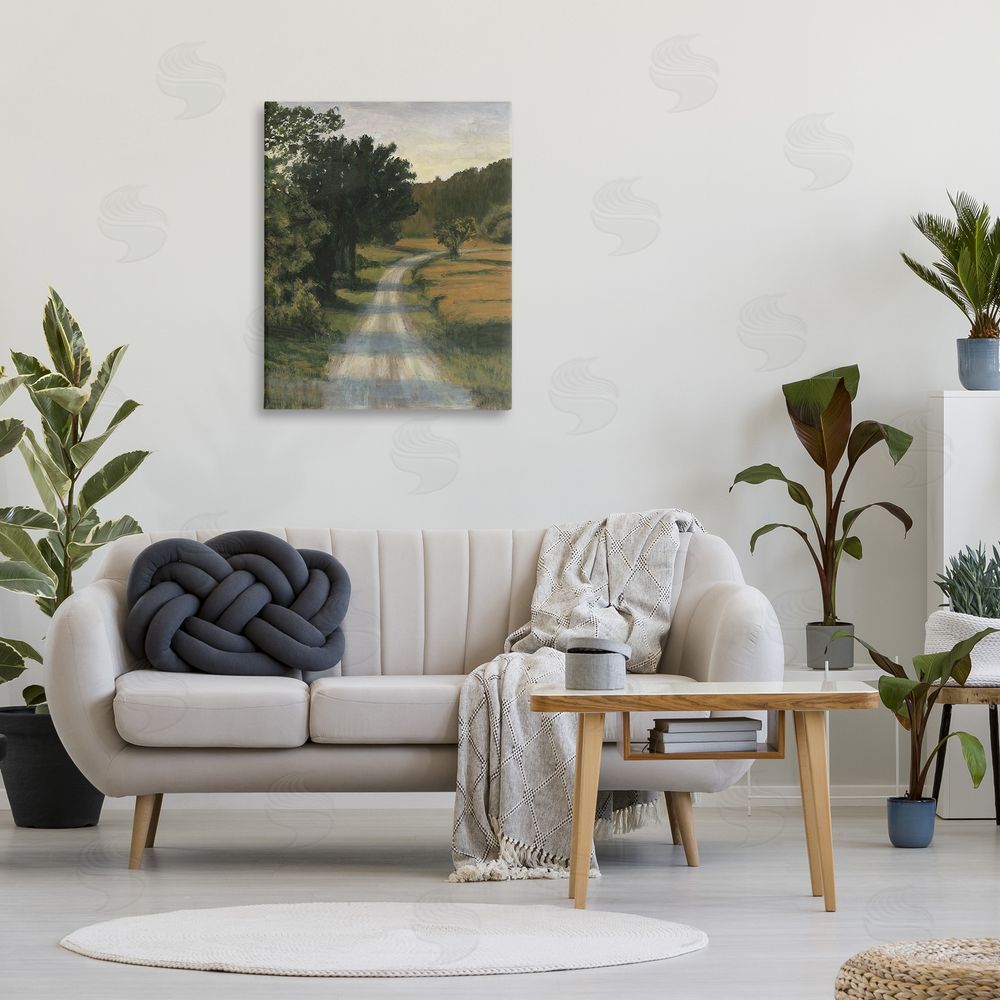 Michael Willett Shadowed Rural Path Canvas Wall Art Print in Room