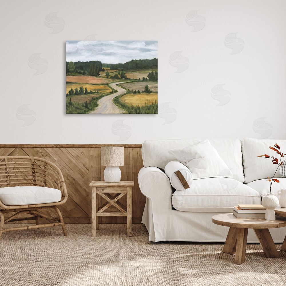 Michael Willett Waning Rural Rode Canvas Wall Art Print in Room