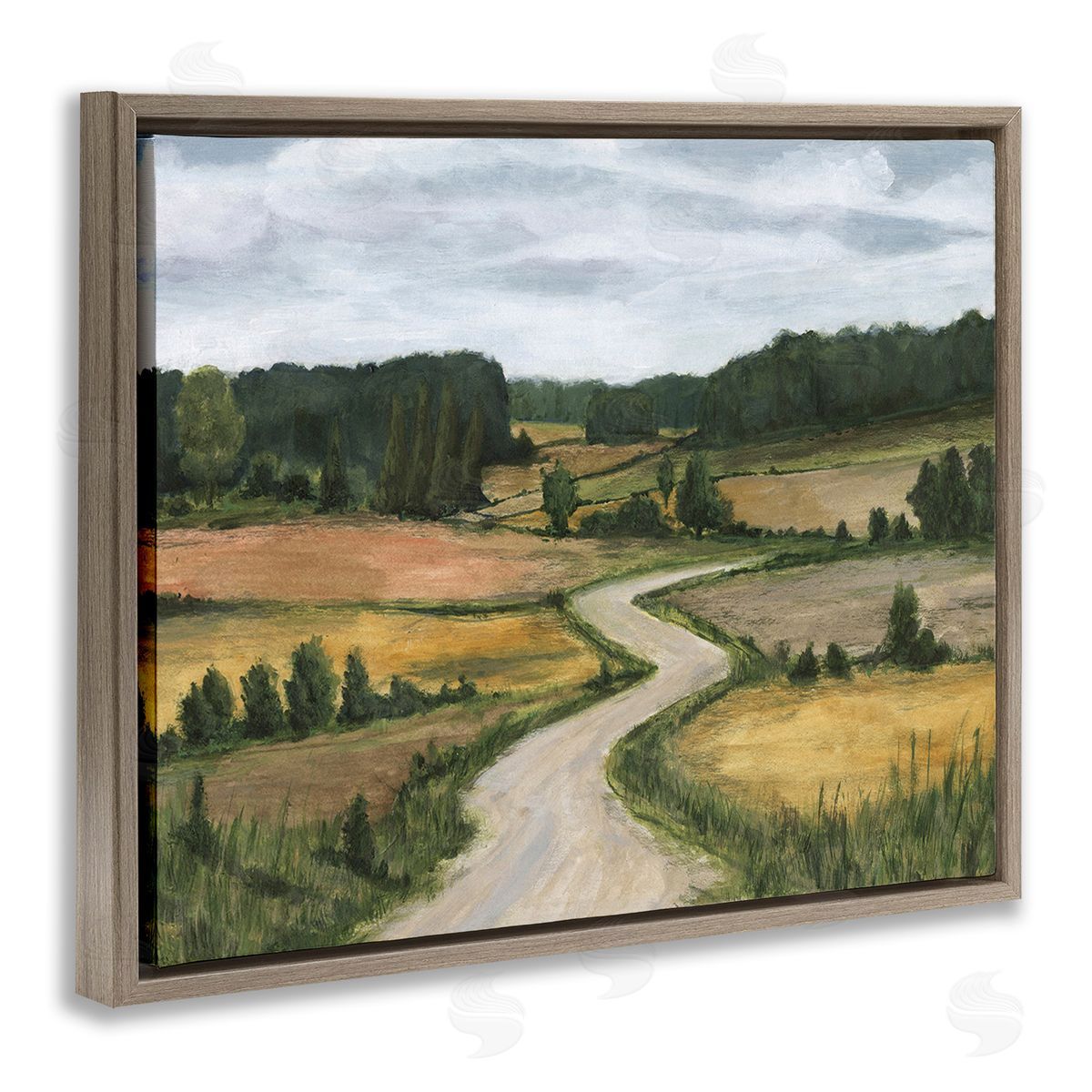 Michael Willett Waning Rural Rode Brown Floating Frame Canvas Wall Art Print