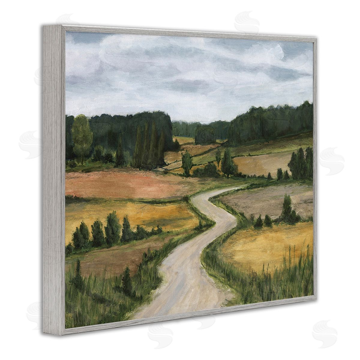 Michael Willett Waning Rural Rode Gray Framed Giclee Wall Art Print