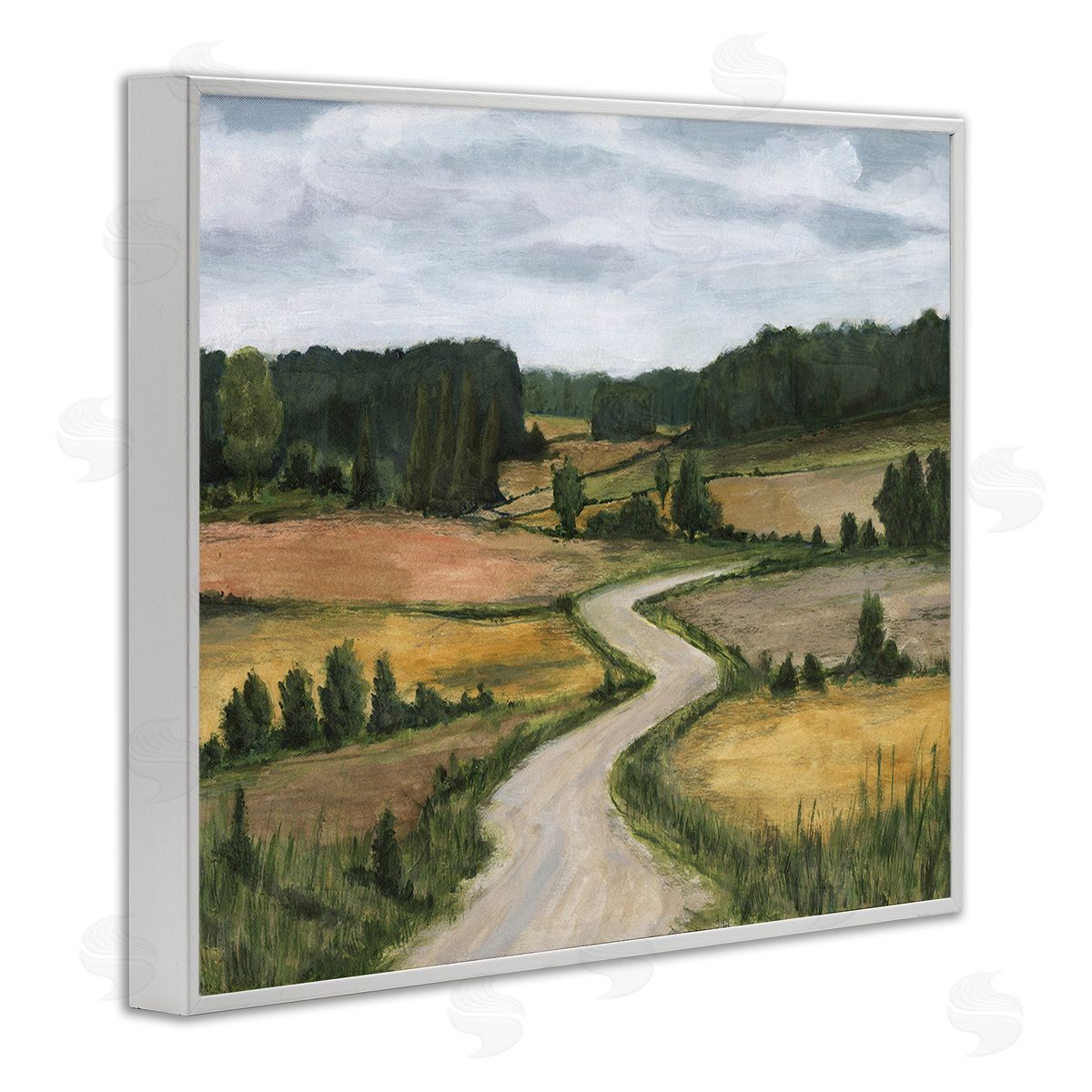 Michael Willett Waning Rural Rode White Framed Giclee Wall Art Print