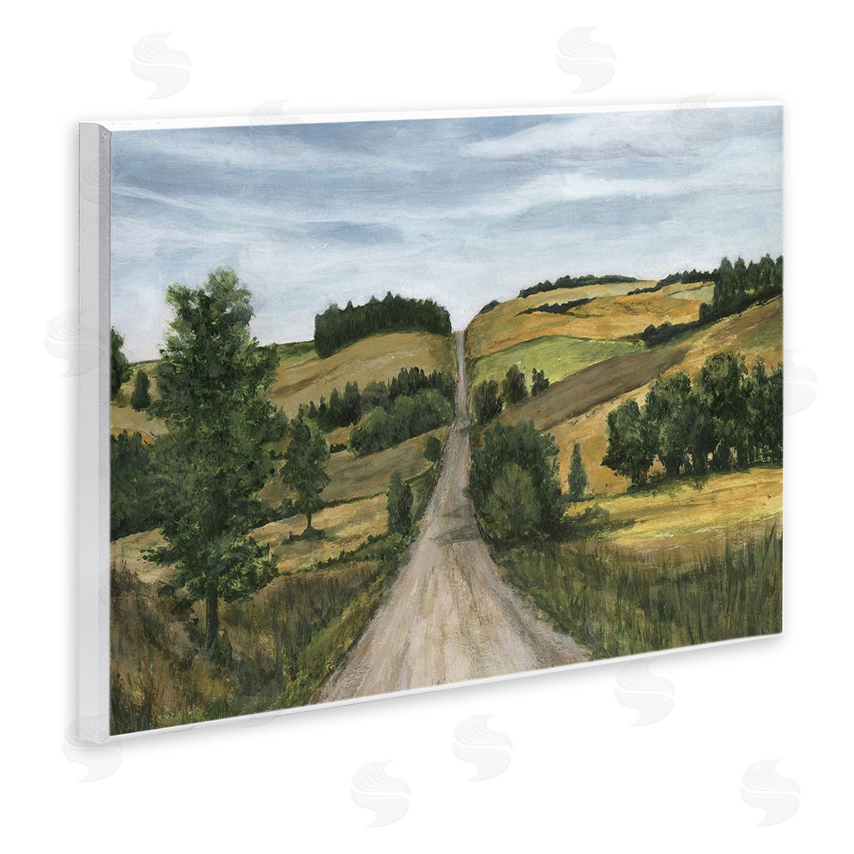 Michael Willett Receding Country Path Wooden Wall Plaque Art Print