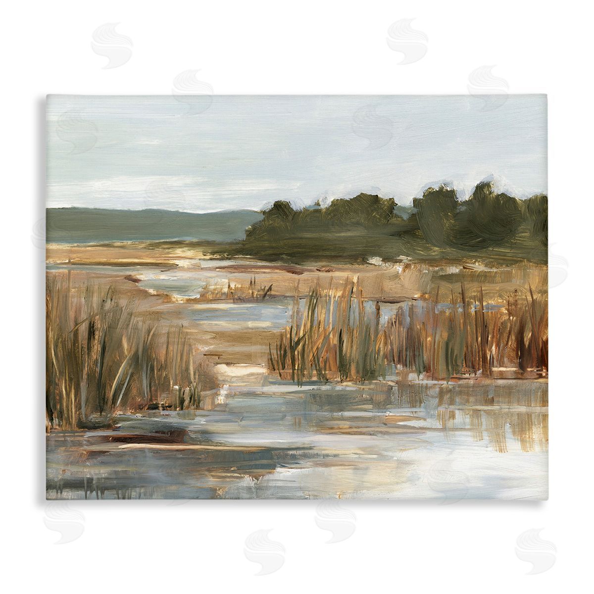 Ethan Harper Murky Stream Landscape Canvas Wall Art Print