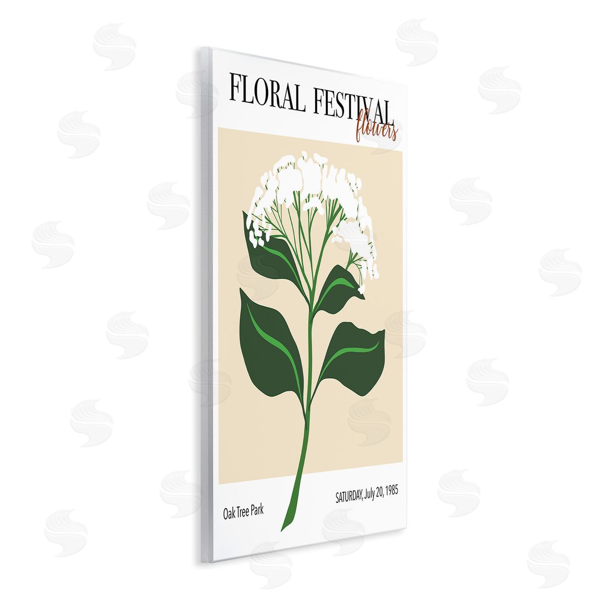 Regina Moore Retro Floral Festival Wooden Wall Plaque Art Print