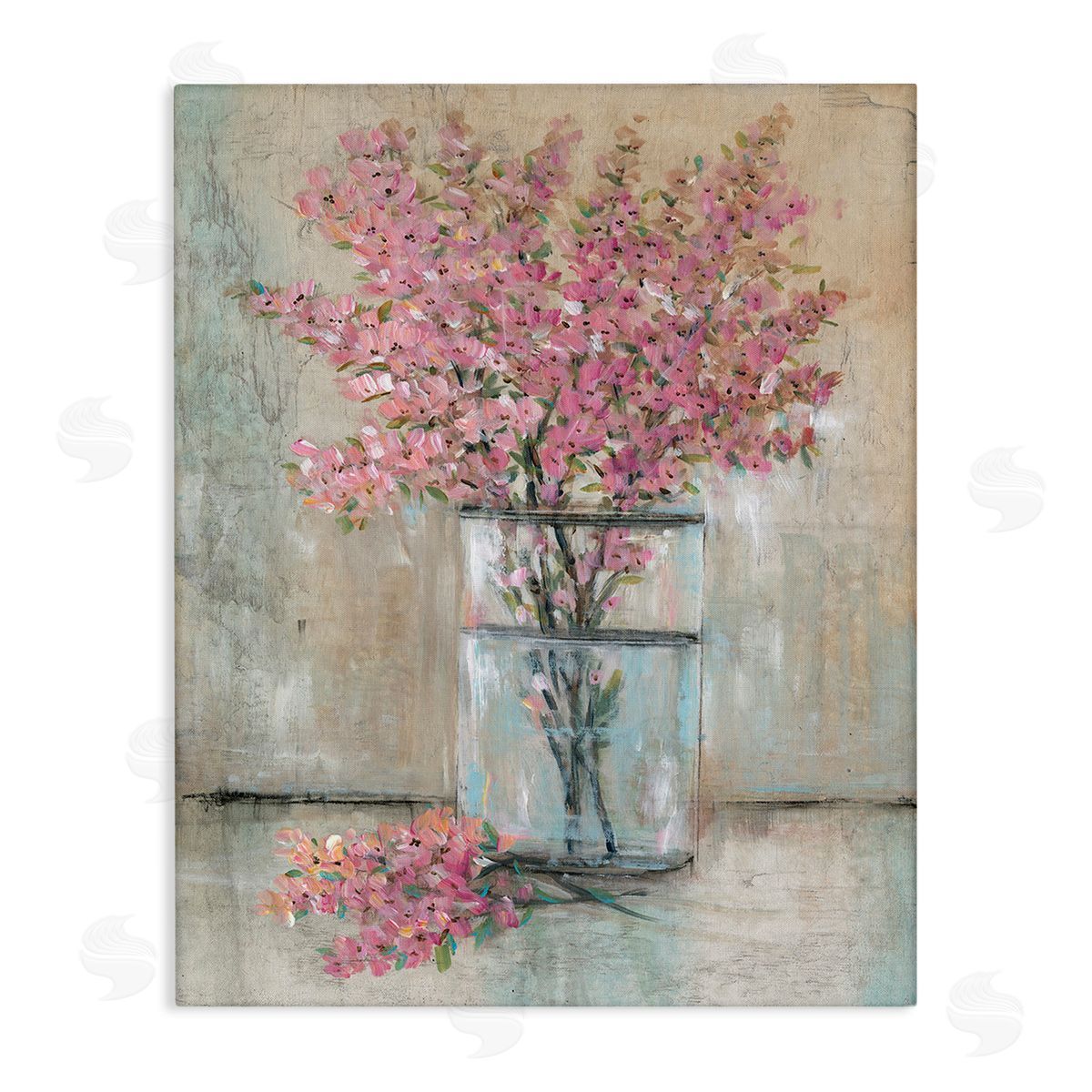 Tim O'Toole Cherry Blossom Twigs Canvas Wall Art Print