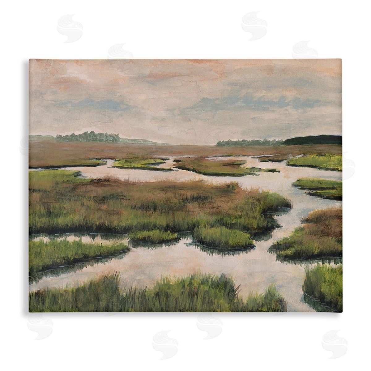 Michael Willett Asymmetrical Stream Nature Canvas Wall Art Print