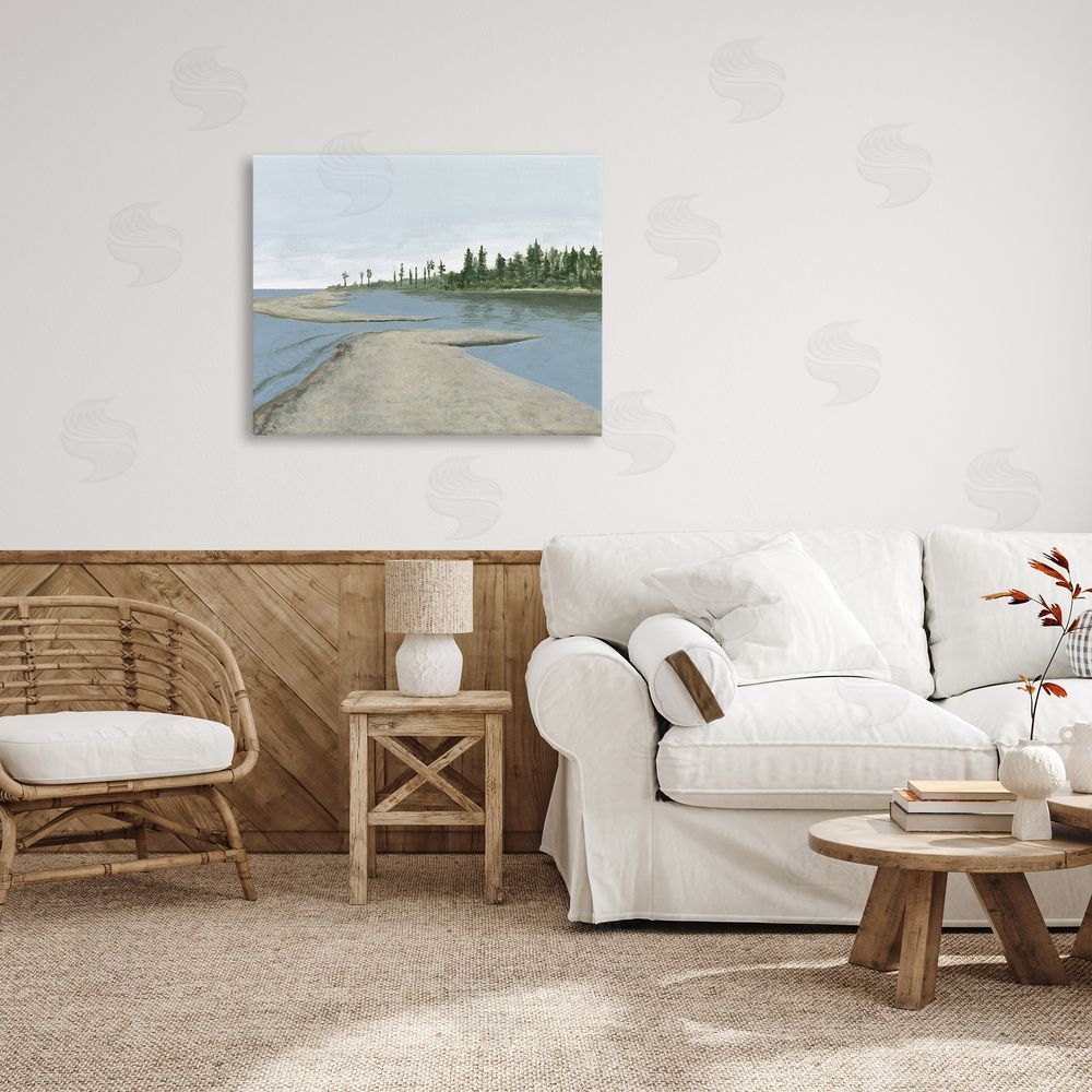 Michael Willett Lake Waterfront Scenery Canvas Wall Art Print in Room