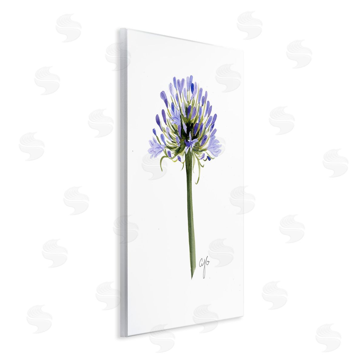 Alexandria Gilbert Kincaid Minimal Purple Anther Wooden Wall Plaque Art Print