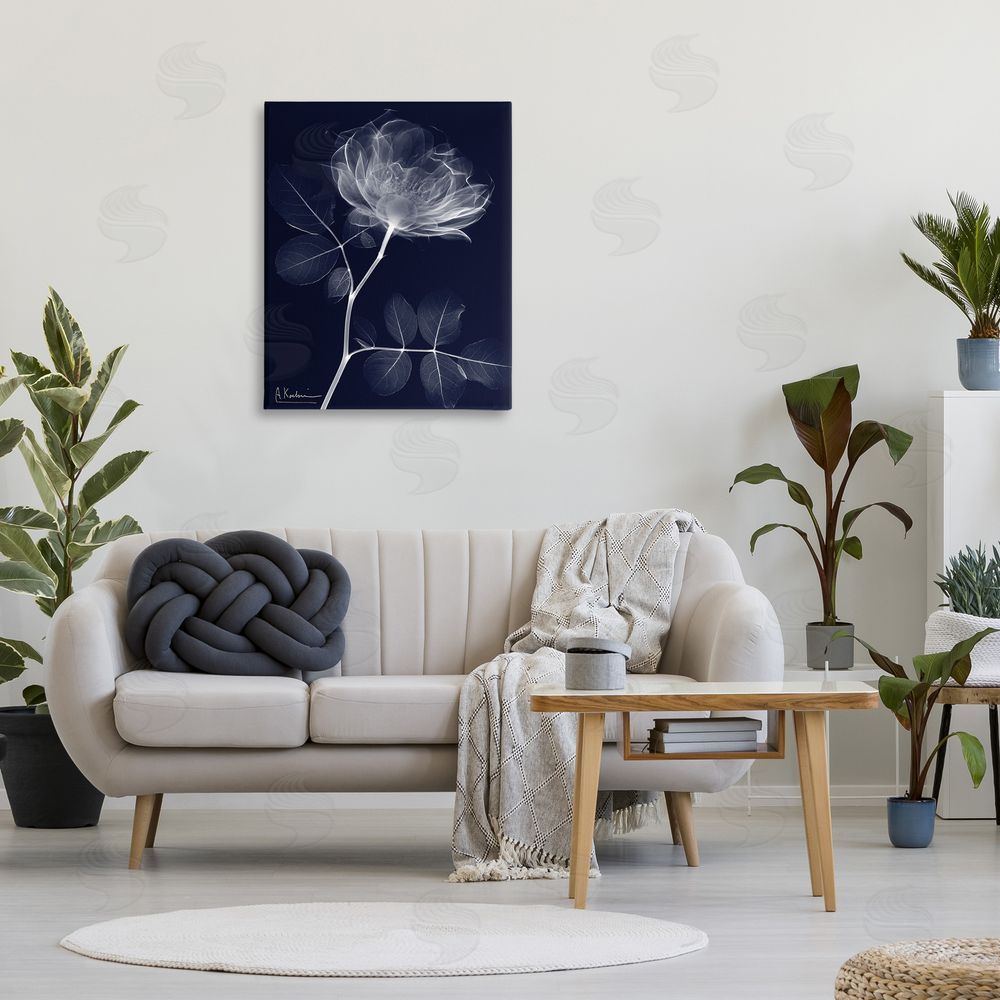 Albert Koetsier Dynamic Dark Flower Canvas Wall Art Print in Room