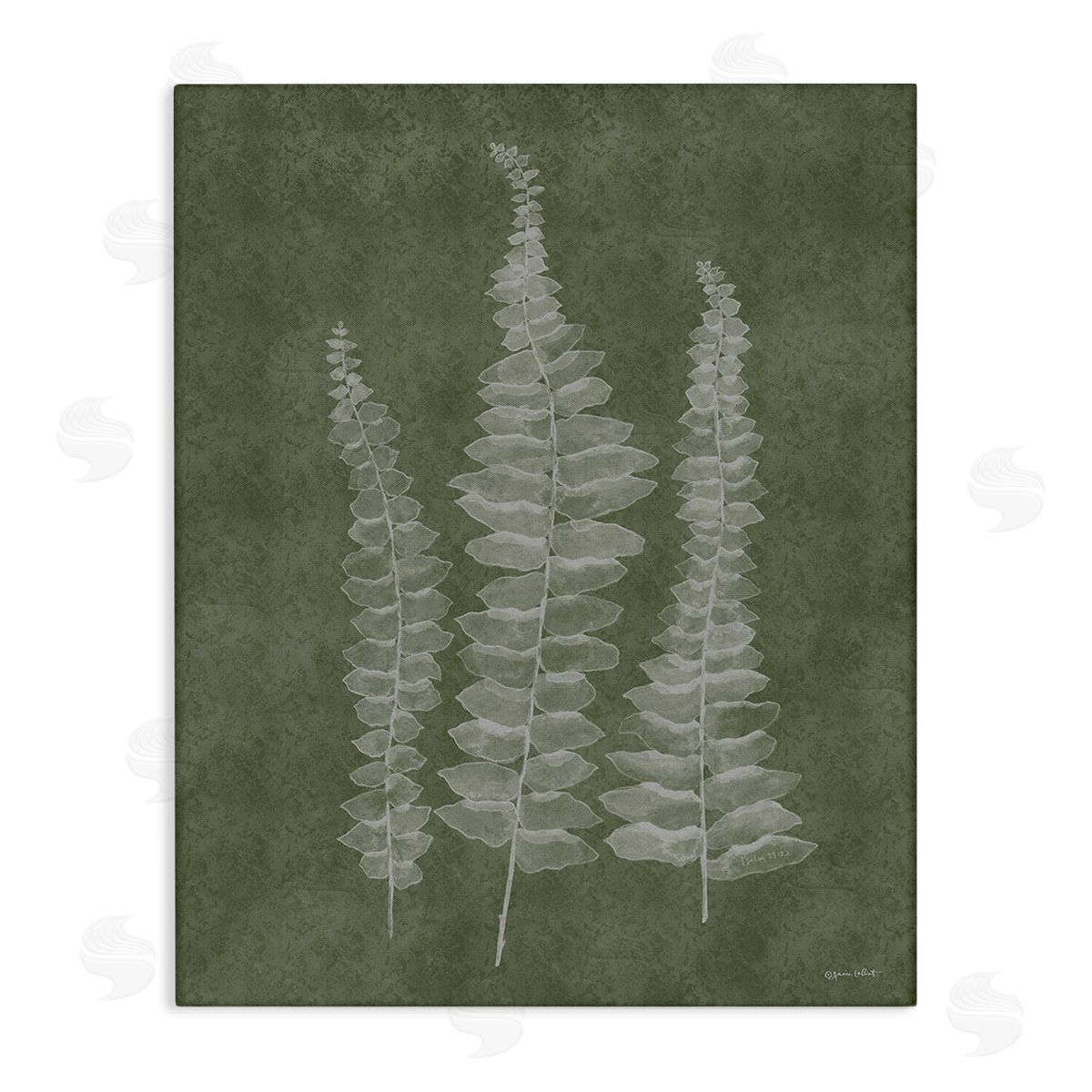 Annie LaPoint Green Rustic Botanicals Canvas Wall Art Print
