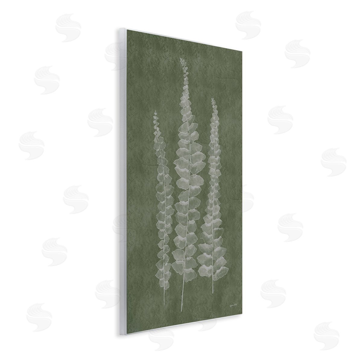 Annie LaPoint Green Rustic Botanicals Wooden Wall Plaque Art Print