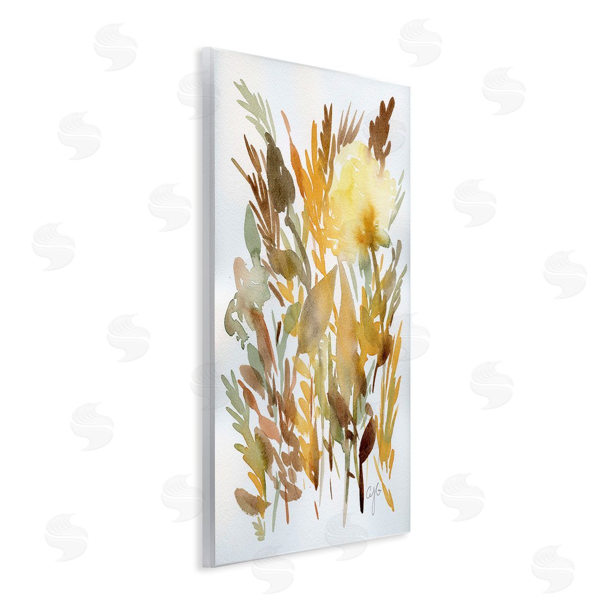 Alexandria Gilbert Kincaid Abstract Autumnal Herbs Wooden Wall Plaque Art Print