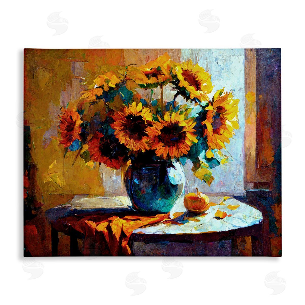 Gina Kelly Bouquet Still Life Painting Canvas Wall Art Print