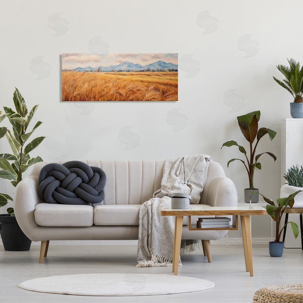 Gina Kelly Country Wheat & Mountains