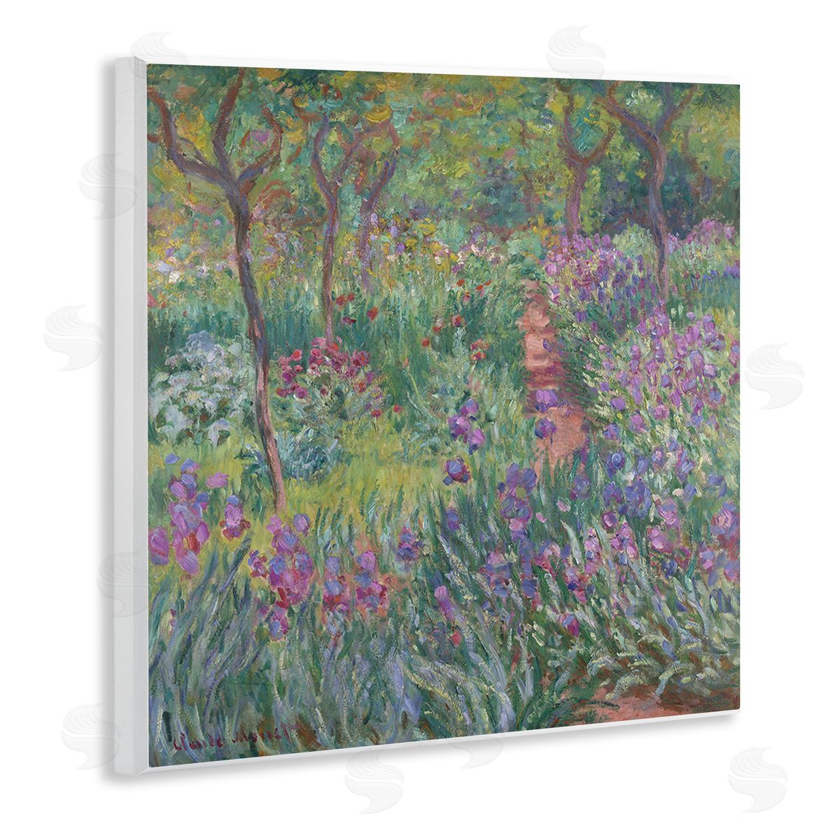Graffitee Studios Lavender Garden Path Wooden Wall Plaque Art Print