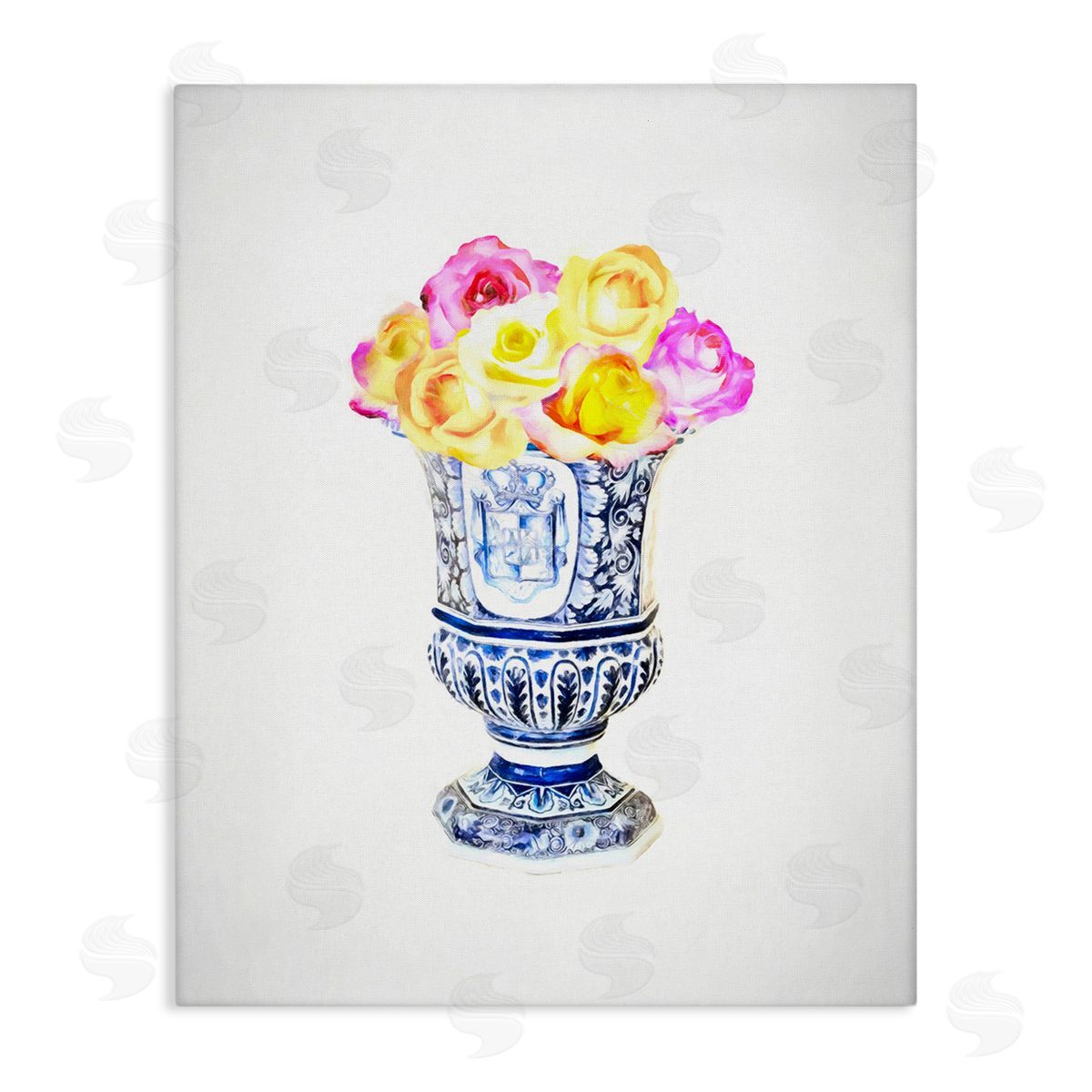 Graffitee Studios Pink & Yellow Bouquet Canvas Wall Art Print