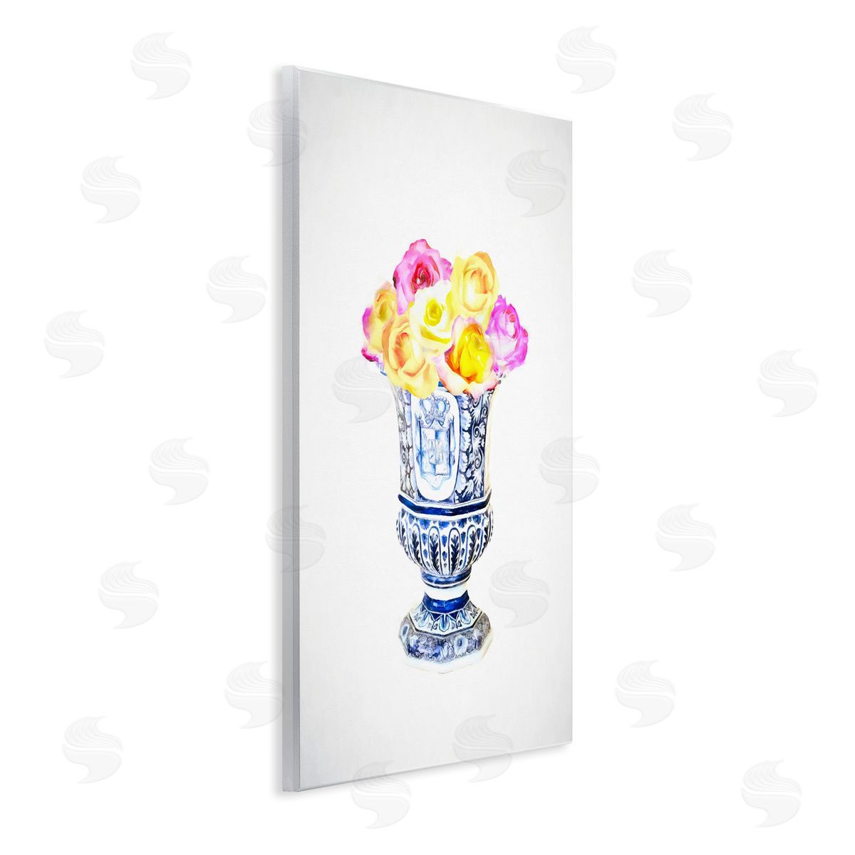 Graffitee Studios Pink & Yellow Bouquet Wooden Wall Plaque Art Print