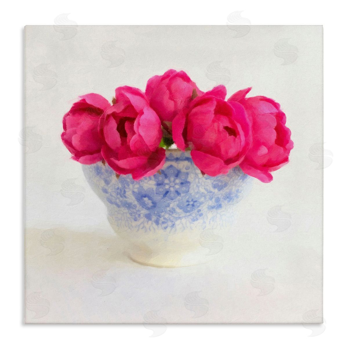 Graffitee Studios Roses in Subtle Vase Canvas Wall Art Print