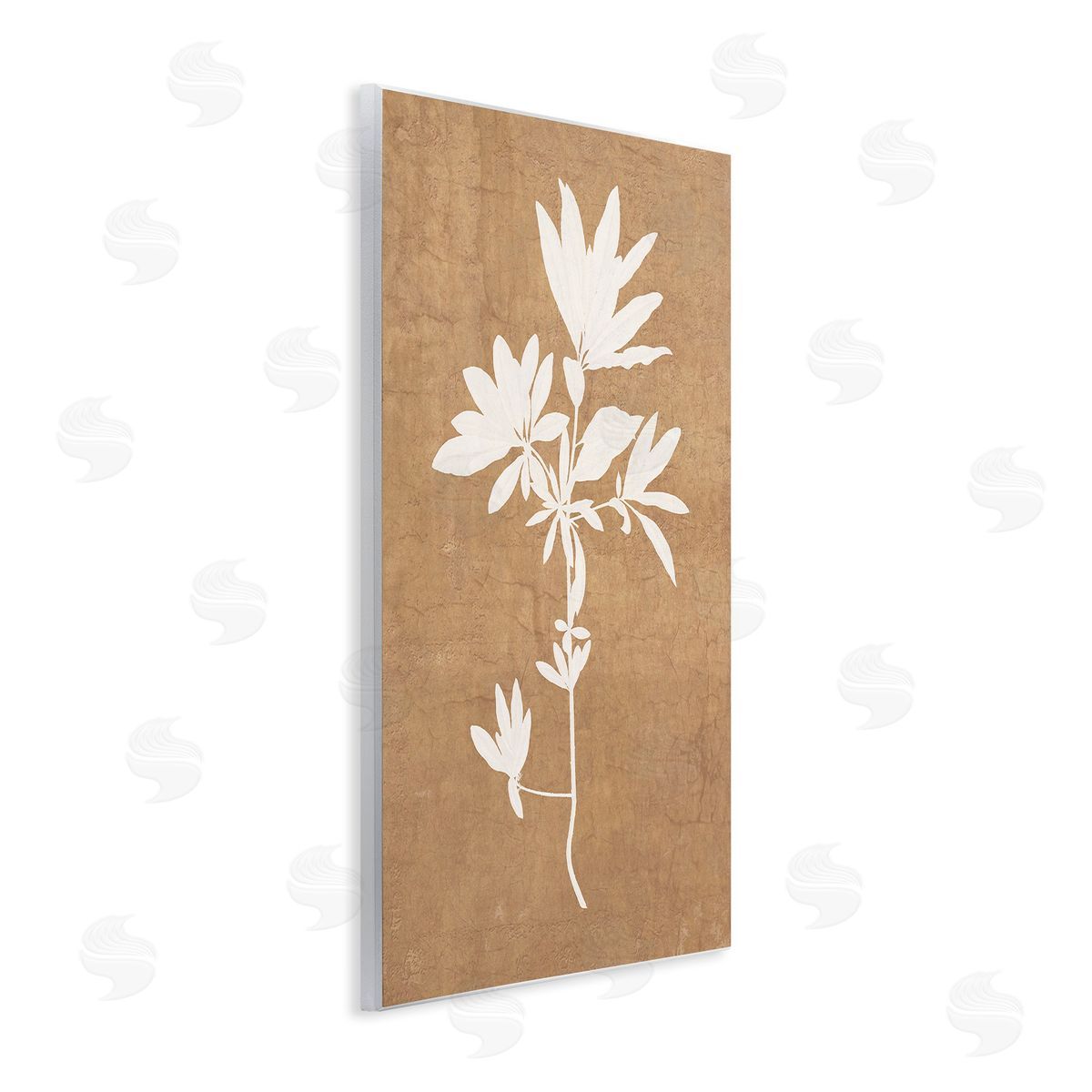 Graffitee Studios Rustic Botanical Shape Wooden Wall Plaque Art Print
