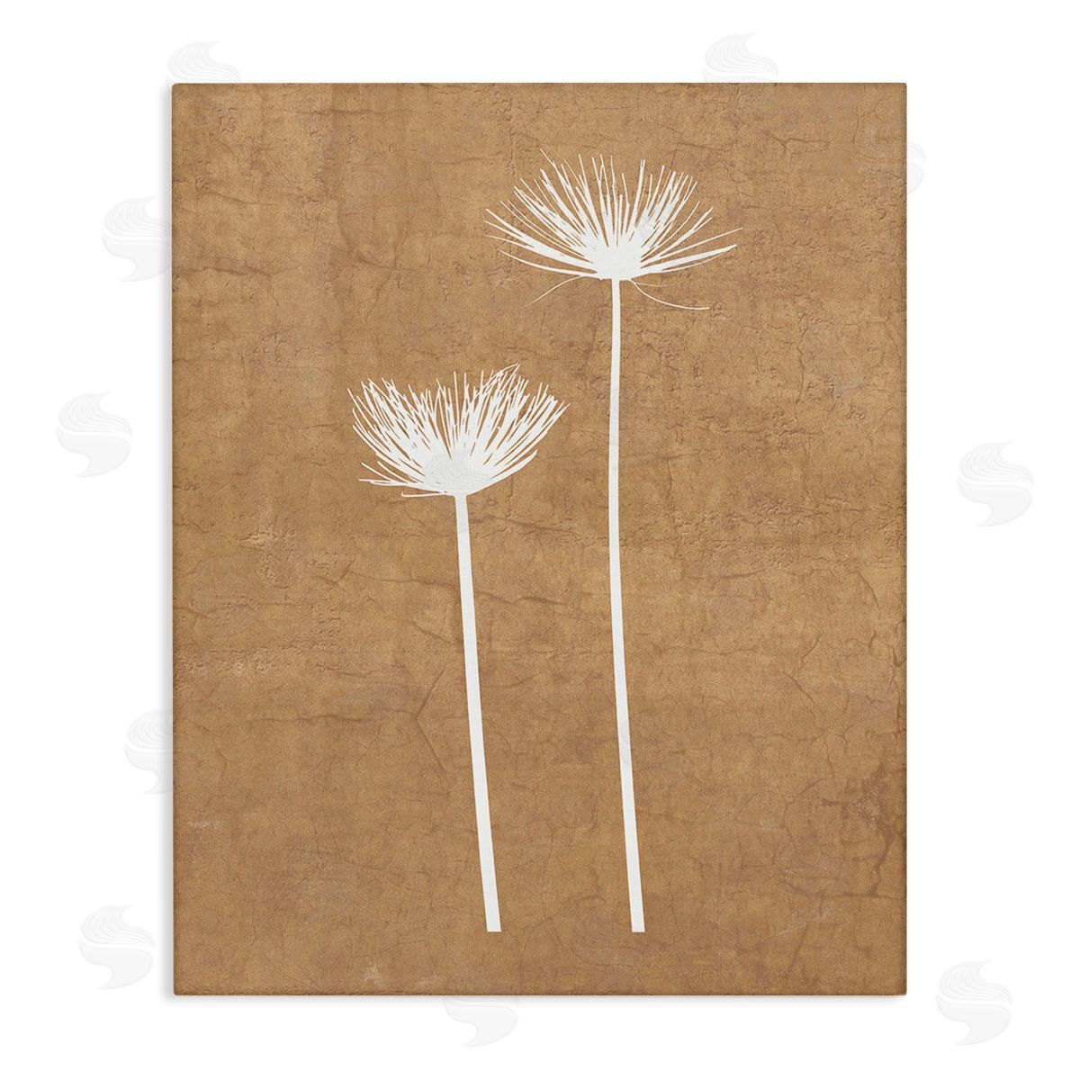 Graffitee Studios Simple Dandelion Sprigs Canvas Wall Art Print
