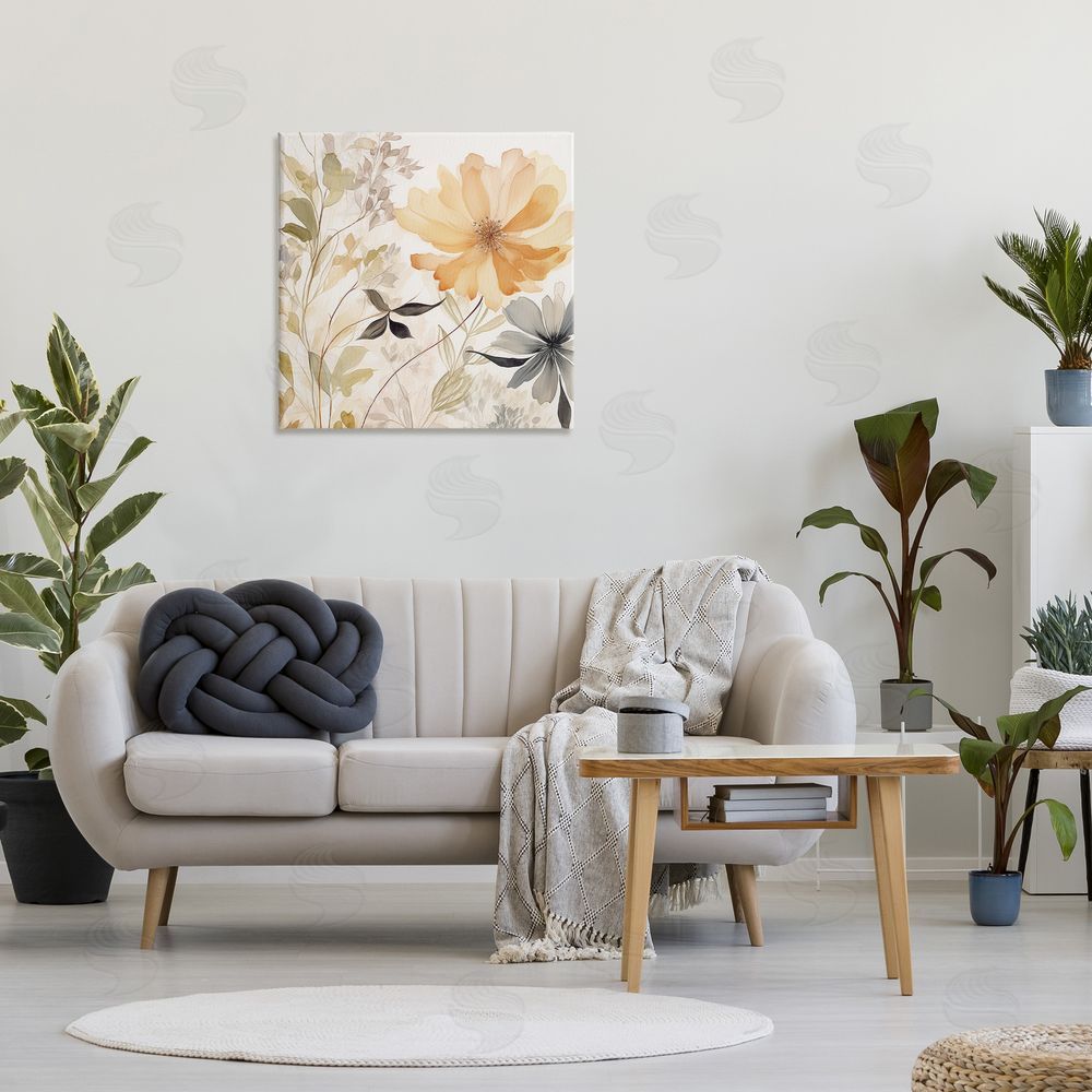 Lazar Studio Lush Botanical Serenity Canvas Wall Art Print in Room