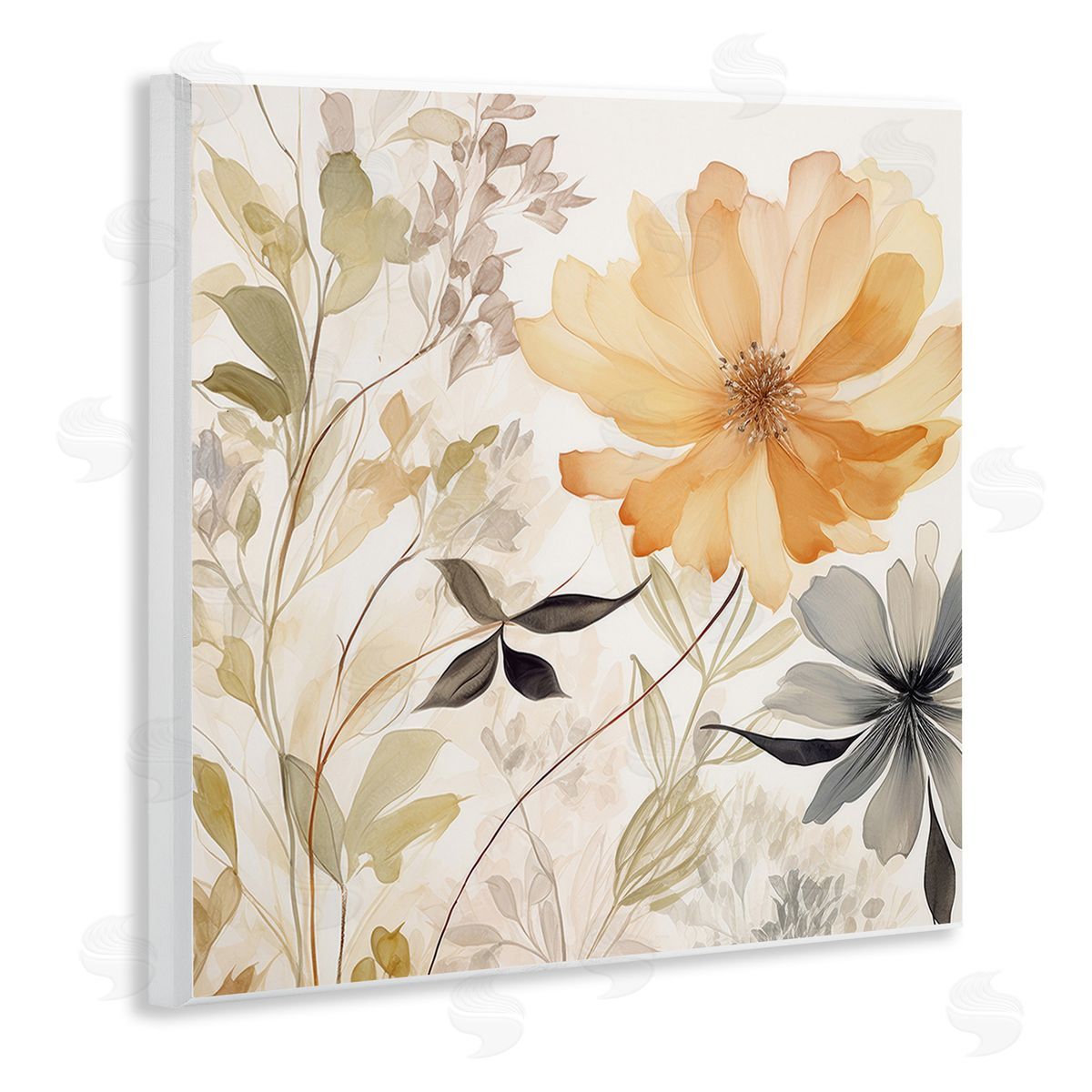 Lazar Studio Lush Botanical Serenity Wooden Wall Plaque Art Print