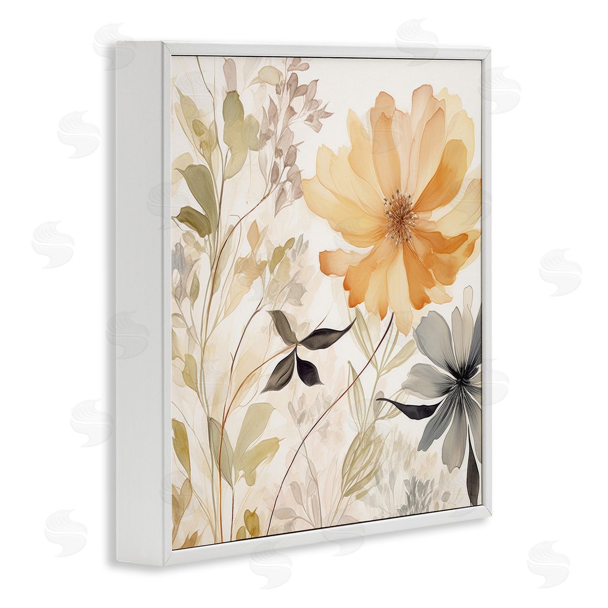 Lazar Studio Lush Botanical Serenity White Framed Giclee Wall Art Print