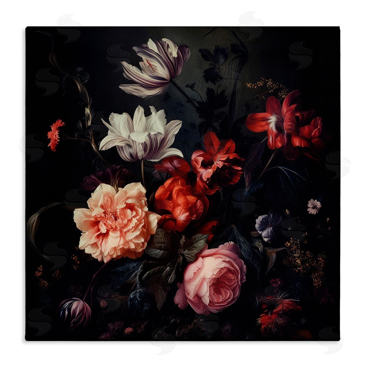Lazar Studio Victorian Floral Elegance Canvas Wall Art Print