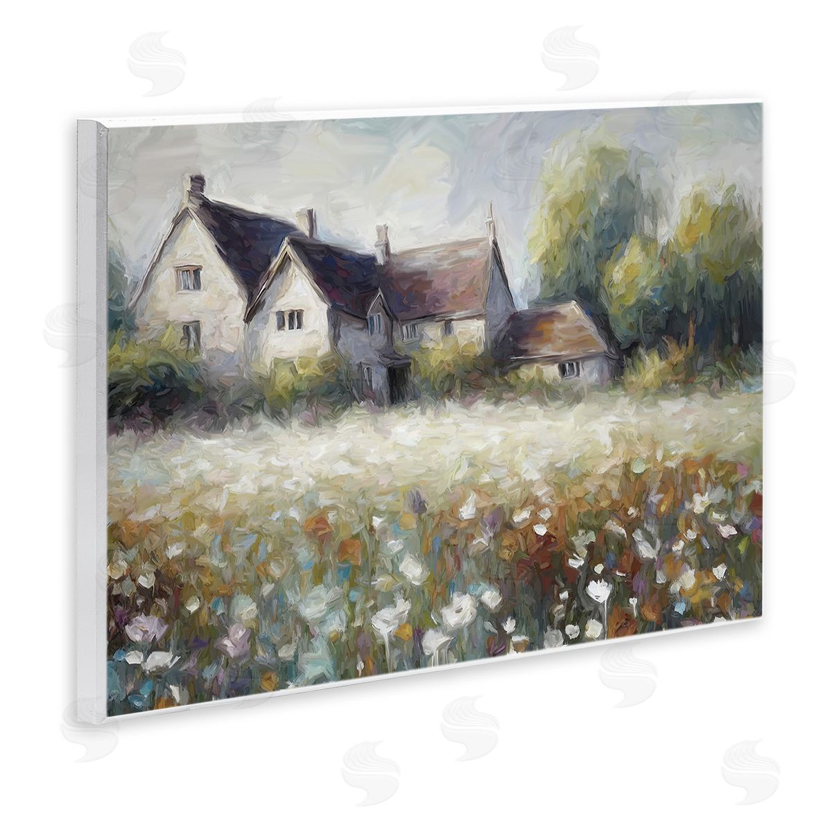 Ramona Murdock Traditional Farmhouse Meadow Wooden Wall Plaque Art Print