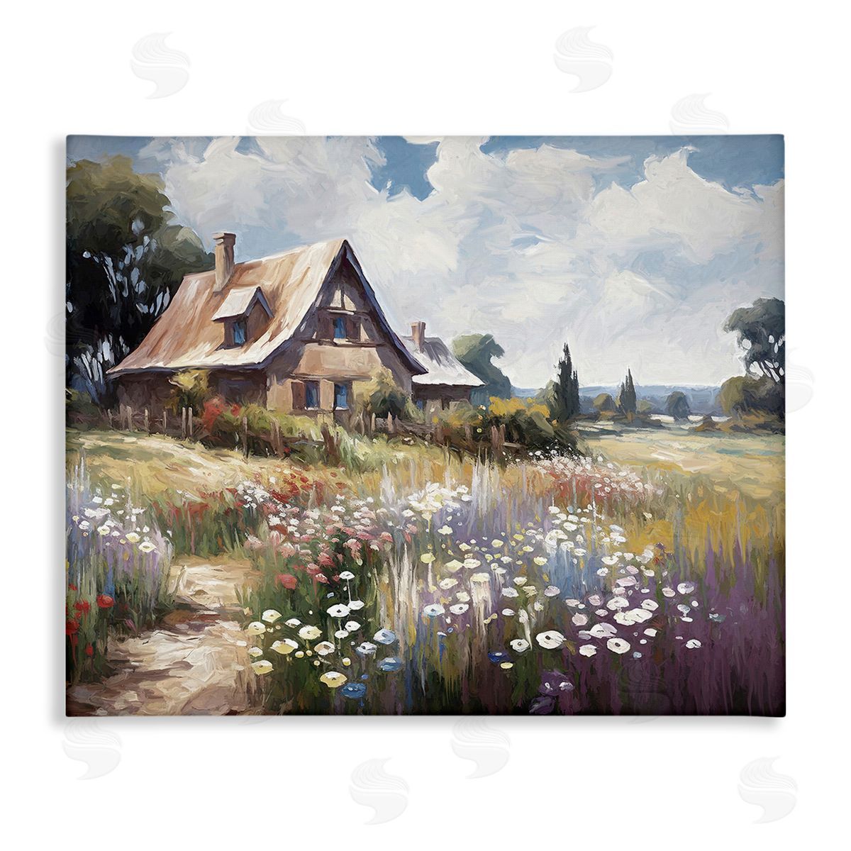 Ramona Murdock Charming Cottage Garden Canvas Wall Art Print