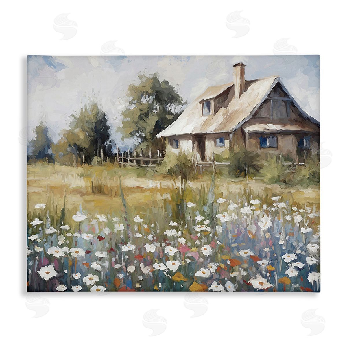 Ramona Murdock Charming Prairie Cottage Canvas Wall Art Print
