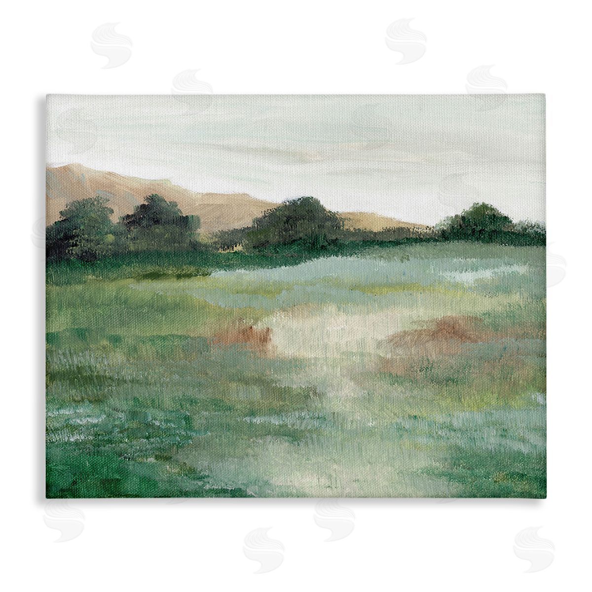 Nikita Jariwala Brushed Mountain Valley Canvas Wall Art Print