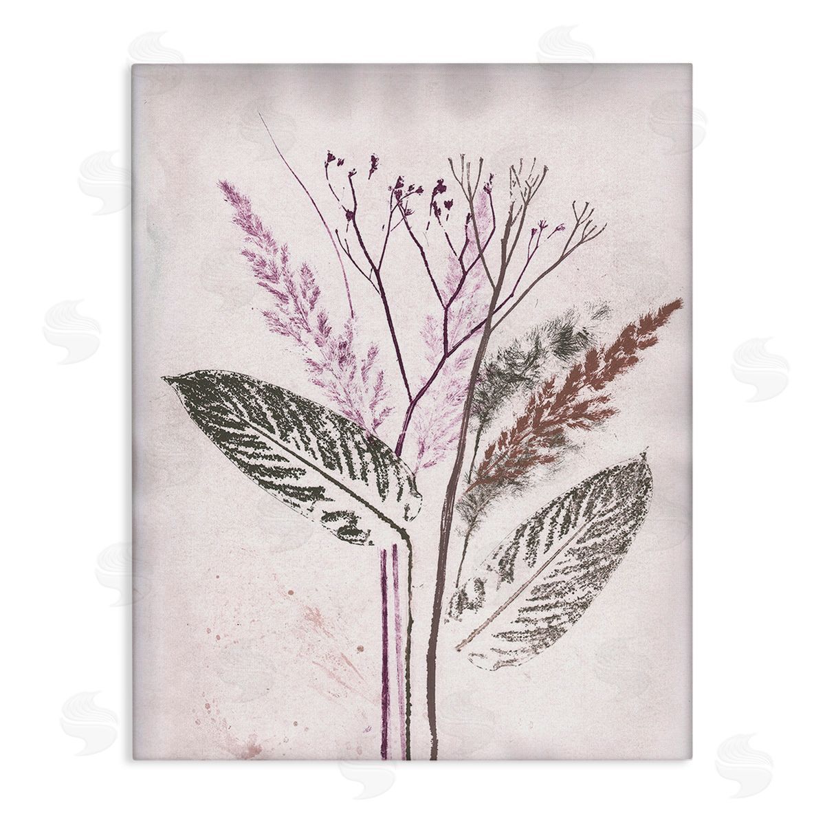 Pernille Folcarelli Botanical Imprint Shapes Canvas Wall Art Print