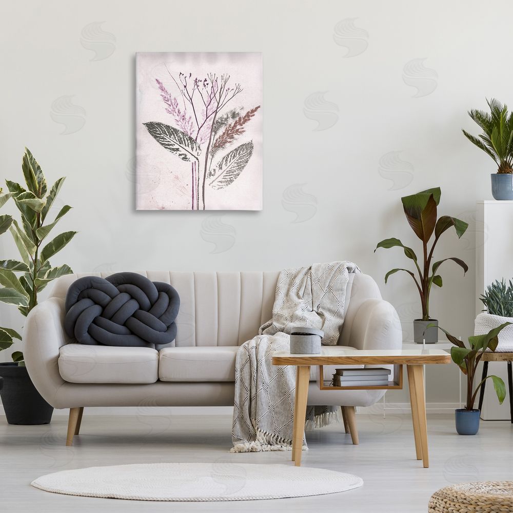 Pernille Folcarelli Botanical Imprint Shapes Canvas Wall Art Print in Room