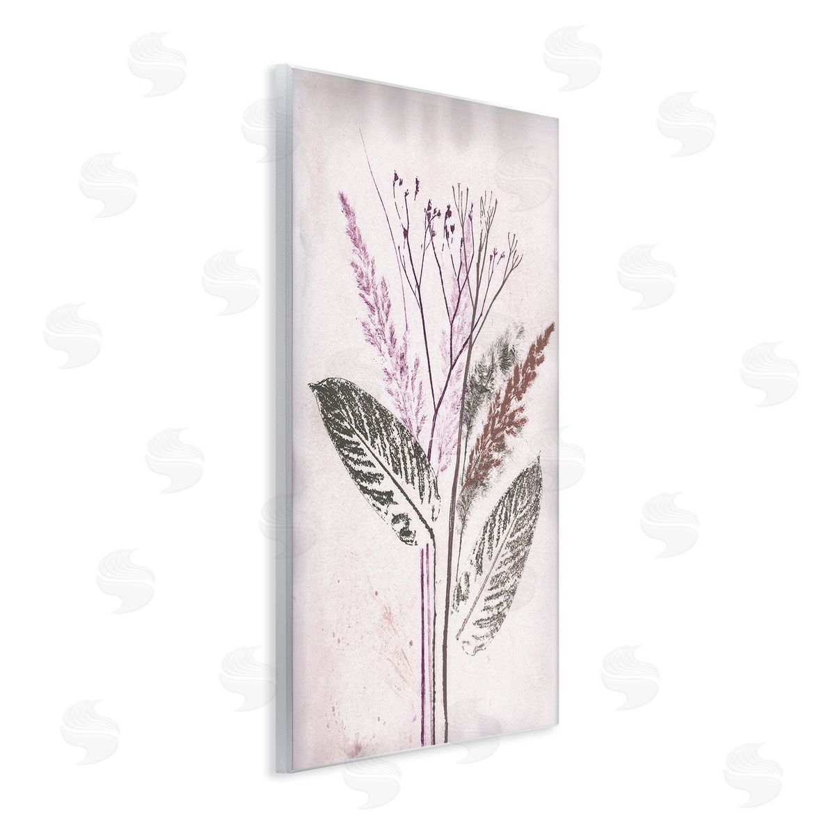 Pernille Folcarelli Botanical Imprint Shapes Wooden Wall Plaque Art Print