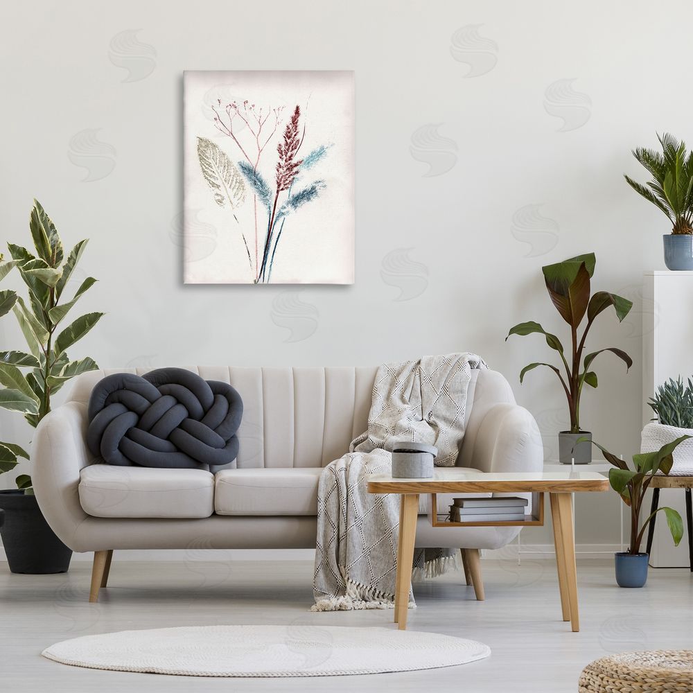 Pernille Folcarelli Natural Floral Impression Canvas Wall Art Print in Room
