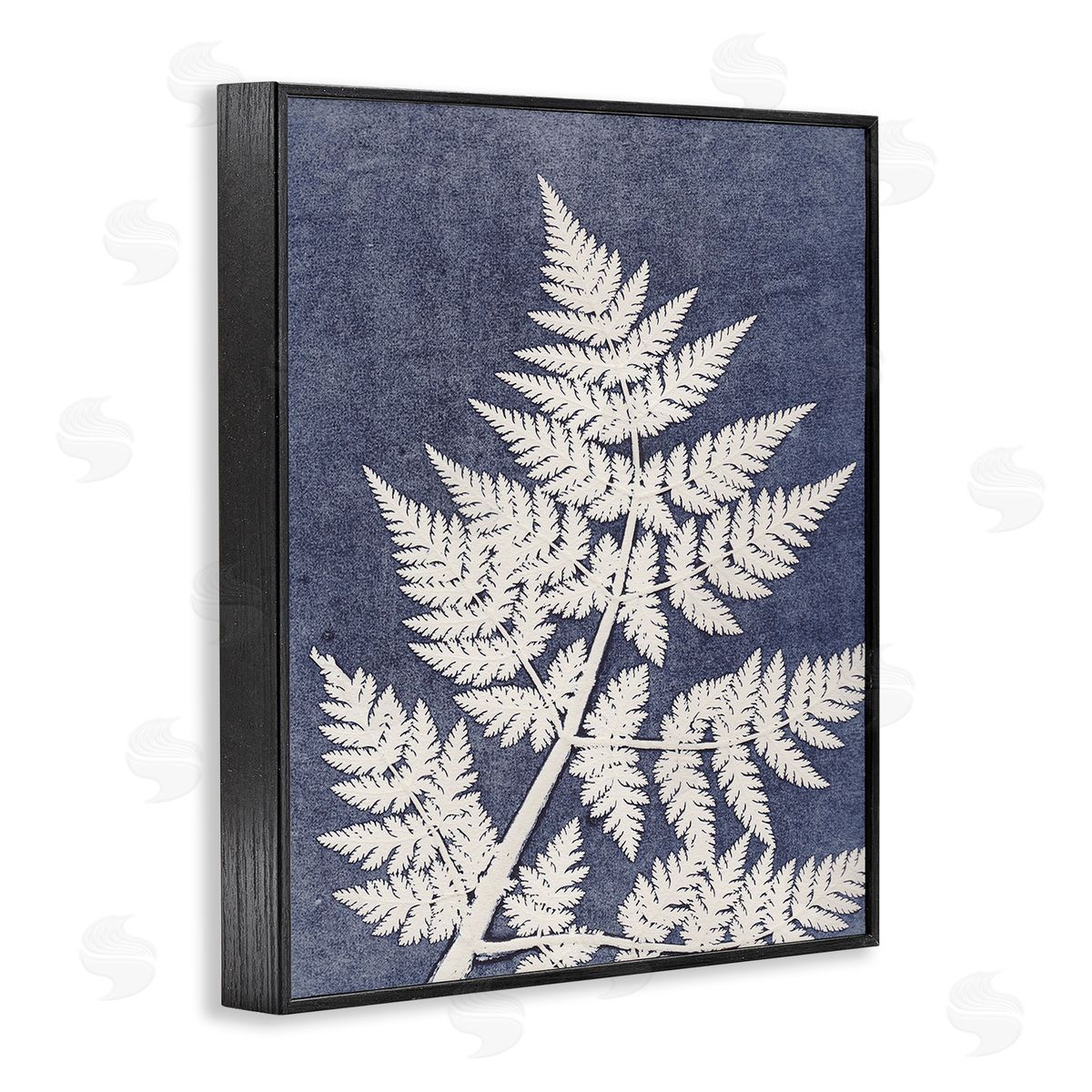 Pernille Folcarelli Forest Fern Silhouette Black Framed Giclee Wall Art Print