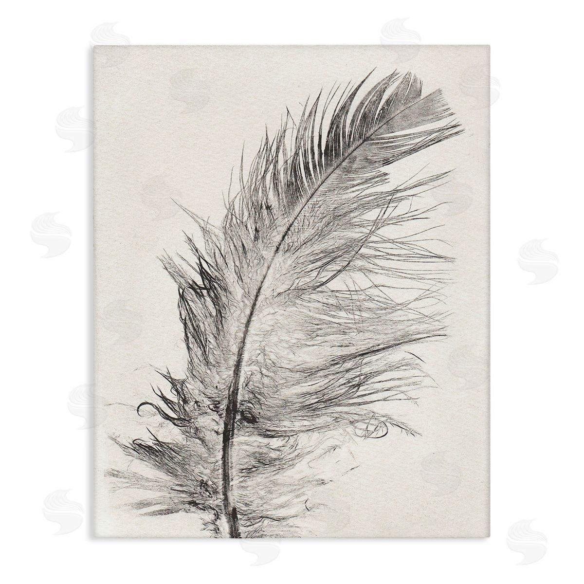 Pernille Folcarelli Boho Windswept Feather Canvas Wall Art Print