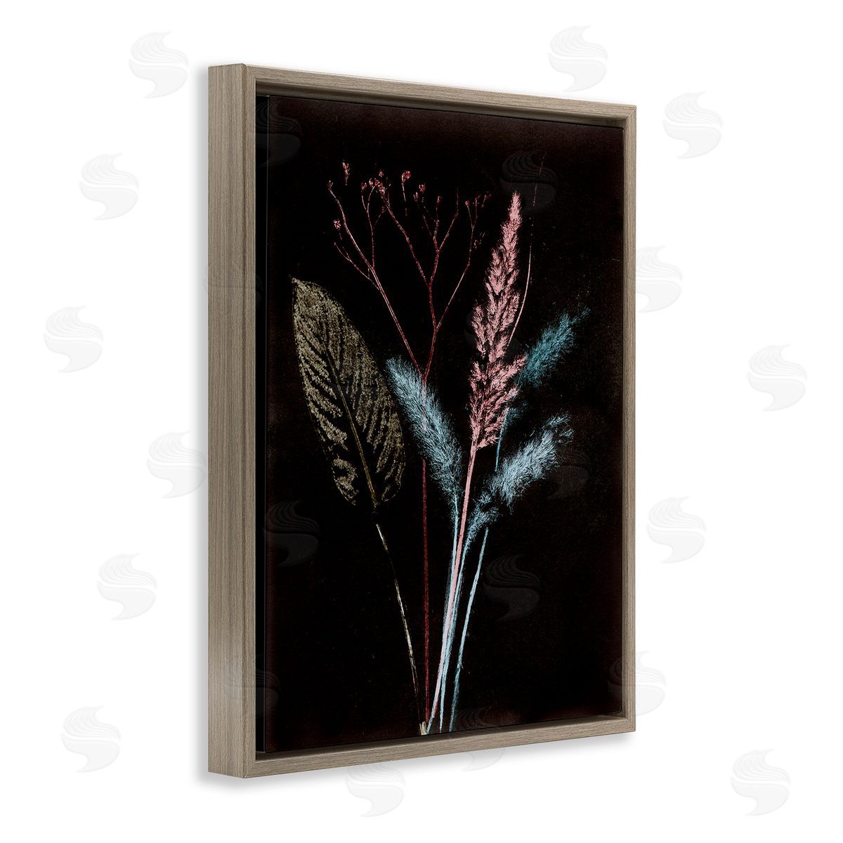 Pernille Folcarelli Country Reeds Impressions Brown Floating Frame Canvas Wall Art Print