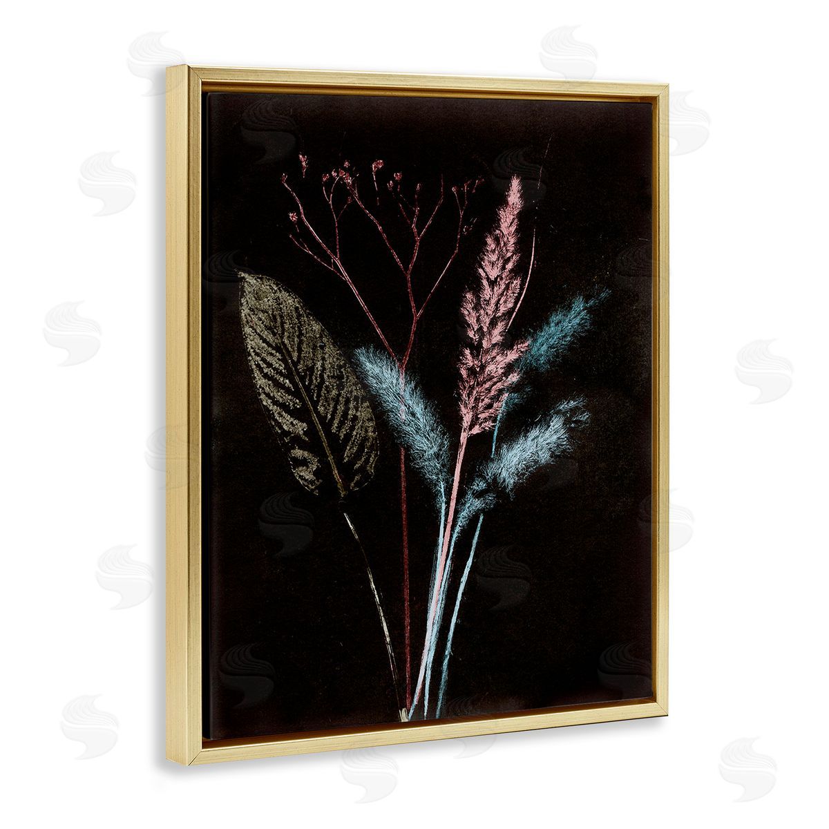 Pernille Folcarelli Country Reeds Impressions Gold Floating Frame Canvas Wall Art Print