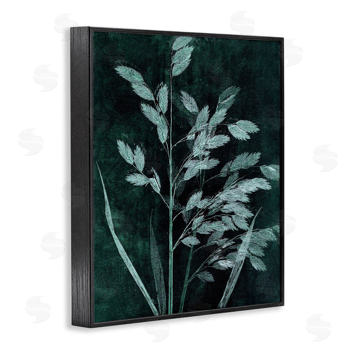 Pernille Folcarelli Green Botanical Imprints Black Framed Giclee Wall Art Print